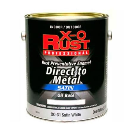 General Paint Interior/Exterior Paint, Satin, Oil Base, Satin White, 1 gal 802710